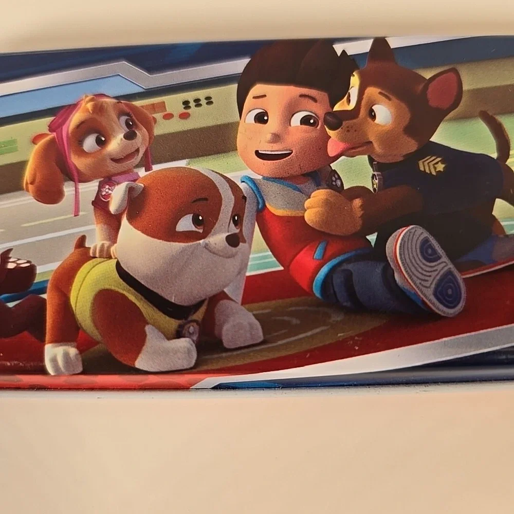 Paw Patrol Tin‎ Pencil Case Box With Colored Markers And Stamp Opened/Unused